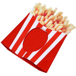 1Pcs 프렌치 프라이 모양 모자 장식 파티 모자 주말 파티를위한 재미있는 음식 머리 장식 크리스마스 할로윈 카니발