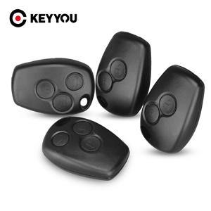 KEYYOU 원격 자동차 키 케이스 블레이드 없음 2 버튼 키 쉘 Fob 커버 케이스 Renault Dacia Modus Clio 3 Twingo Kangoo 2