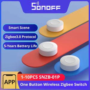 SONOFF SNZB-01P 스마트 지그비 무선 스위치, TX 얼티밋 NSPanel 프로 스위치, eWeLink를 통한 양방향 제어, 스마트 장면, 1-10PCs