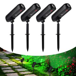 4PCS 태양광 LED 조명 야외 태양광 벽등 IP65 그린 가든 조명 태양광 스포트라이트 나무 경로 마당용 태양광 업라이트