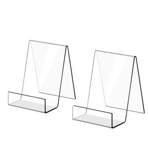 1/2/6pcs 그림 앨범, 책, 음악 시트, 삽화, CD 등을 표시하기 위한 투명 아크릴 디스플레이 책 스탠드 이젤 홀더