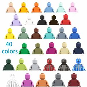 12pcs MOC 솔리드 컬러 미니 인형 벽돌 40 색 캐릭터 벽돌 DIY 액세서리 디스플레이 장난감 어린이 선물