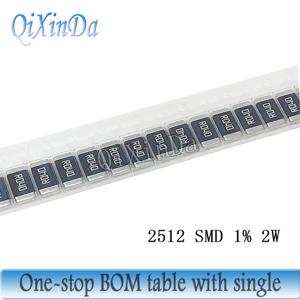20PCS 합금 저항기 2512 1% 2W R001 R002 R003 R004 R008 R009 R010 R012 R015 R020 R025 R060 R070 R100 R120 R150 R300 R500