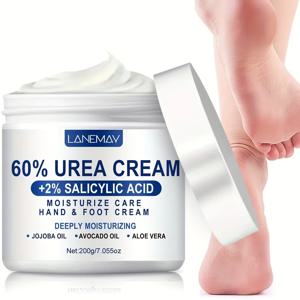 손과 발을 위한 60% 요소 크림, 살리실산과 글리세린이 풍부한 보습 크림, 건조하고 거칠고 갈라진 발뒤꿈치에 적합