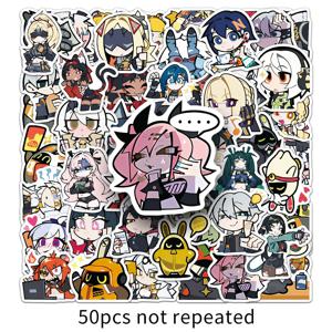 50개 젠리스 존 제로 스티커 만화 PVC 데칼 장난감 DIY 장식 방수 스케이트보드 여행가방 휴대폰 냉장고 자동차 선물
