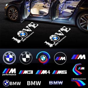 2/4개 자동차 도어 웰컴 LED 프로젝터 레이저 로고 도어 라이트 BMW E90 E60 E46 E93 F20 F21 F30 F31 F32 F33 F34 F15 F10 F01 F11용