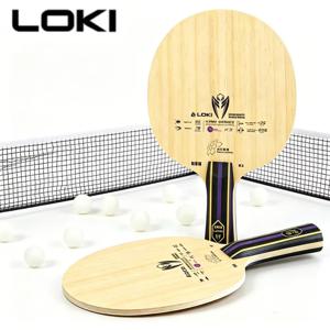 오리지널 로키 키린 K3 탁구 블레이드 프로페셔널 5 우드 2 카본 핑퐁 패들 래피드 어택 스타일 핑퐁 라켓 OFF+