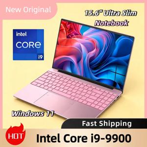 핫 윈도우 11 15.6인치 울트라 슬림 노트북 인텔 코어 i9 9900 32GB 램 2TB SSD 1920x1080 HD 게이밍 컴퓨터 게이머 사무용