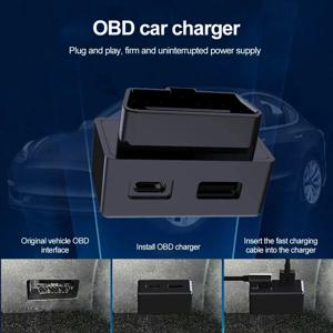 테슬라 모델3 모델Y용 OBD 플러그, 테슬라 모델3 모델Y X S용 OBD2 스플리터 충전 어댑터, OBD 어댑터 충전