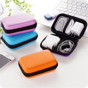 헤드폰 보관 가방 휴대폰 충전기 데이터 케이블 보호 가방 데이터 케이블 USB 플래시 드라이브 여행용 휴대용 EVA 지퍼 가방