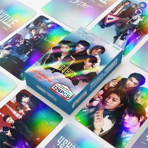 124개/세트 LNGSHOT 4SHOBOIZ Vol.2 4SHOVILL 로모 스타 홀로그램 포토카드 스티커 사진 로모 카드 팬 컬렉션 카드