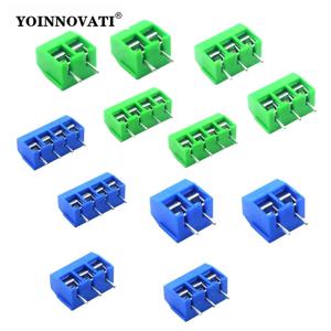 10Pcs KF301 KF301-2P 3P 4P 5mm 나사 와이어 터미널 블록 피치 5.0mm 스트레이트 핀 접합 가능 플러그인 PCB 케이블 커넥터