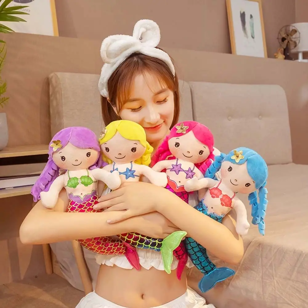 1PC 30cm 만화 인어 봉제 인형 장난감 미니 베개 플러시 장난감 생일 선물