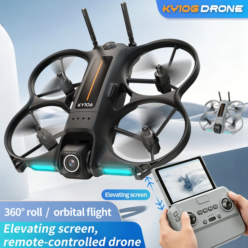 2026년형 KY106 드론, 4.3인치 대형 화면, 8K HD 항공 촬영, 지능형 장애물 회피, 원격 조종 드론