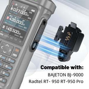 BAJETON BJ-9000 오디오 어댑터 워키 토키 이어폰 스피커 마이크 Radtel RT 950Pro BJ-9000 RTD TP 900PRO 용 2 핀 커넥터