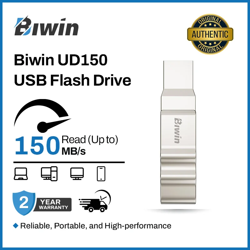 비윈 UD150 USB 3.0 플래시 드라이브 32/64GB, 전송 속도 150MB/s의 메모리 스틱, 휴대폰 및 태블릿용 USB C+USB A 펜 드라이브