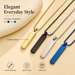 맞춤 이름 목걸이 레이저 각인 개인 맞춤 텍스트 스테인리스 스틸 체인 DIY 선물 맞춤 이름 펜던트 목걸이