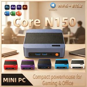 2026 트렌드 미니 PC 인텔 N150 윈도우 11 12 선택 가능한 색상 16GB/32GB 램 1TB SSD WIFI6 BT5.2 홈 미니 컴퓨터
