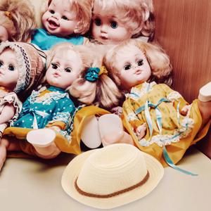 미니 밀짚모자 수공예 장식품, 인형의 집 미니어처 DIY 프로젝트, 파티 용품, 사진 소품용 작은 장식 액세서리