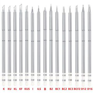 T12 전기 구리 납땜 인두 팁 T12-K B2 BC1 ILS BCF2 D16 KF For Hakko fx951 DIY 용접 헤드 납땜 스테이션 키트