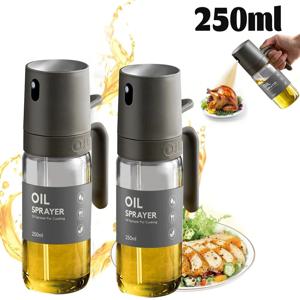 250ML 오일 스프레이어, 고붕규산 유리 BPA 프리 쿠킹 미스터, 에어프라이어, 샐러드, 바베큐, 주방용품용 올리브 오일 스프레이어