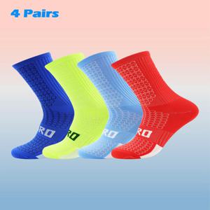 4 팩 스포츠 사이클링 양말 다채로운 냄새 방지 발목 달리기 운동 양말, 사이클링, 달리기, 하이킹 스포츠, 체육관,
