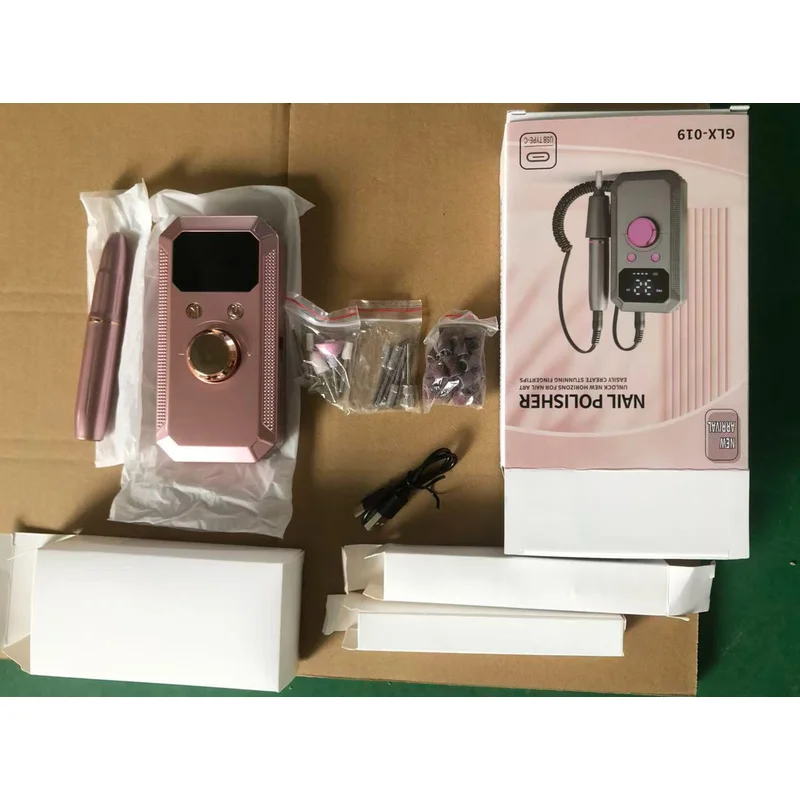 USB 충전 전동 네일 파일 세트 휴대용 네일 폴리셔 발 관리 도구 전문 네일 & 발 모양 정리 키트 네일 드릴