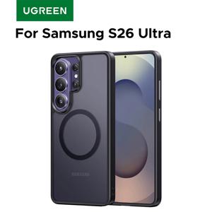 UGREEN 삼성 갤럭시 S26 울트라 2026 마그네틱 케이스 투명 하드 백 커버 케이스 삼성 갤럭시 S26 2026 블랙 TPU