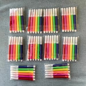 60PCS 휴대용 소형 마커 펜 세트 6가지 색상은 그리기, 채우기, 표시 및 기록에 사용할 수 있습니다.