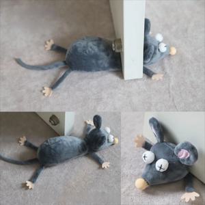 봉제 마우스 플러시 도어 스토퍼 인형형 실내용 도어 스톱 25cm 바닥 보호 장식용 도어스토퍼 도어 보호