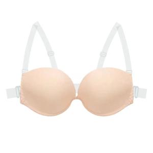 멀티웨이 백리스 브라 푸쉬업 - 신부, 이브닝웨어, 섹시 란제리용 탈부착 가능한 투명 스트랩이 있는 인비저블 브라렛