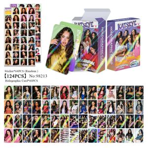 124pcs KATSEYE 새 앨범 포토카드 스티커 Kpop Merch Lomo 카드 세트 팬 컬렉션 카드 선물