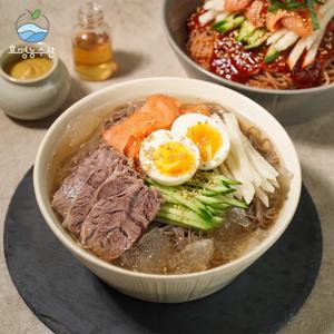 [냉면풀세트]효명농수산 냉면4종 10인분 풀세트(냉면+육수10+비빔소스5+무김치500g)