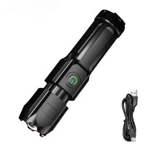 초강력 토치 내장 배터리 플래시 라이트 비상용 스포트라이트 5km 1500W 최강 LED 손전등 전술용