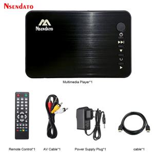 미니 풀 HD 미디어 멀티미디어 플레이어 자동재생 1080P USB 외장 HDD 미디어 플레이어 HD 케이블 VGA AV 지원 SD U 디스크 MKV RMVB용
