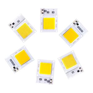 LED COB 칩 10W 20W 30W 220V 스마트 IC 드라이버 없음 투광 조명 스포트라이트 용 LED 램프 구슬 Diy 조명 매트릭스 조명