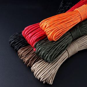 반사 Paracord 550 군사 7 가닥 로프 전술 낙하산 코드 캠핑 텐트 로프 경고 라인 매는 밧줄 DIY 팔찌