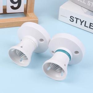 고출력 E27 나사 천장 램프 헤드 LED 램프 거치대, 데스크탑 LED 조명 베이스 소켓, 가정용 내열성 원형 램프 거치대