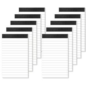 소형 노트 5팩/10팩, 3x5 유선 노트, 미니 노트, 3x5 종이 노트, 각 30매, 80Gsm