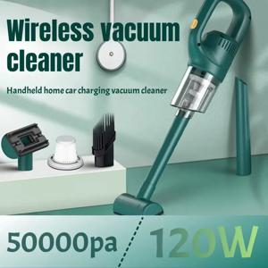 120W 차량용 공기 먼지 제거기 50000PA 강력한 진공 청소기 2000MAH 무선 차량용 진공 청소기 휴대용 청소기