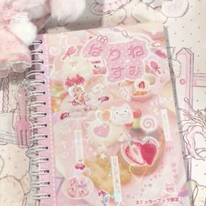 귀여운 핑크색 일본풍 필름 스티커북 소녀 저널 폰케이스 DIY 스크랩북 스티커 카와이 데코레이션 스티커