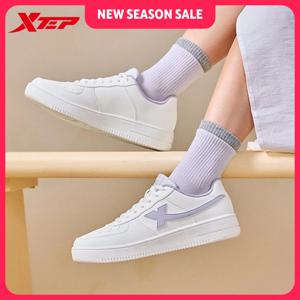Xtep 여성용 흰색 운동화 2026 봄 커플 다용도 트렌디 캐주얼 두꺼운 밑창 증가 스포츠 신발 874118319851