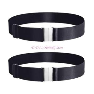 N5KF 허벅지 가터 벨트 탄성 다리 가터 훈장(금속 버클 포함) 여성용 긴 스타킹