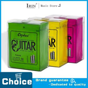 Orphee 포크 기타 스트링 X 시리즈 10-53 탄소강 육각 합금 오리지널 기타 스트링 프리미엄 기타 교체 부품