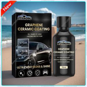 70ml 나노 세라믹 코팅 그래핀 첨단 기술 자동차 페인트 케어 안티 스크래치 UV 글로우 슈퍼 발수 유지 보수액
