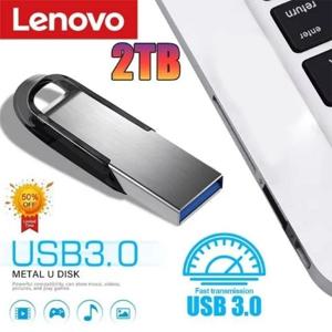 레노버 2TB USB 3.2 메탈 플래시 드라이브 초고속 펜드라이브 1TB 512GB 펜 드라이브 휴대용 USB 스틱 자동차 휴대폰 컴퓨터용