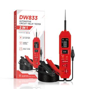 신상품 입고! DW833 2 in 1 자동차 회로 테스터 및 자동차 릴레이 테스터