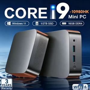 2026 미니 PC 코어 I9 10980HK 윈도우 11 프로 데스크탑 PC 게이밍 컴퓨터 16GB 32GB 램 1/2TB SSD WiFi6 BT5.2 4K HD 게이밍 미니 PC