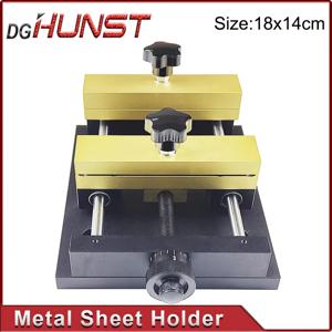 DGHUNST 금속 시트 홀더 마킹 부착물 고정 브래킷 파이버 레이저 조각기 카드 절단용 금속 고정 장치