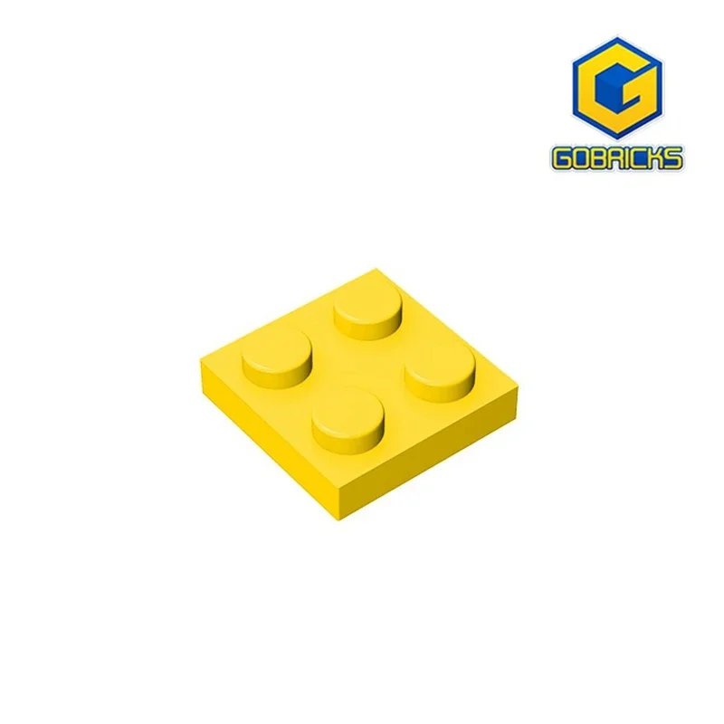 Gobricks GDS-509 플레이트 2x2 레고 3022 어린이 DIY 빌딩 블록 입자 플레이트 DIY와 호환 가능